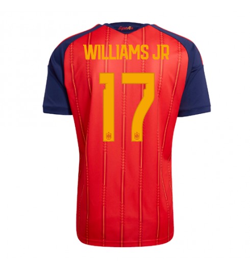 Španělsko Nico Williams #17 Domácí Dres MS 2026 Krátký Rukáv Španělsko Nico Williams #17 Domácí Dres MS 2026 Krátký Rukáv
